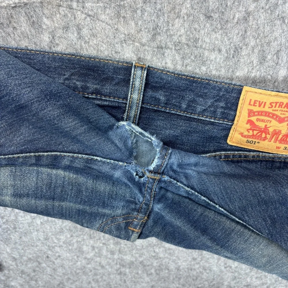 Flawed Levi's 501 Lot Button Fly Jeans 32x28 Honeycomb Hige Straight Button Fly